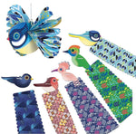 Pliages éventails - oiseaux de nos campagnes - Créa Lign'