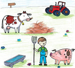 Personnages à tamponner - Ma petite ferme - Créa Lign'