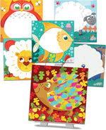 Peinture au doigt - Animaux colorés - Créa Lign'